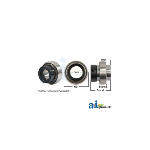 Bearing, Ball; Spherical W/ Collar, Non-Relubricatable 2.7" x2.7" x2"